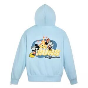 Disney Parks 2023 Zip up Hoodie Blue Sz XL